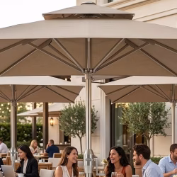 Endüstriyel Tip Büyük Restoran Bahçe Şemsiyesi 500 cm x 500 cm