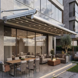 4x2 8 m2 Pergola Tente Ayaksız Duvara Montaj