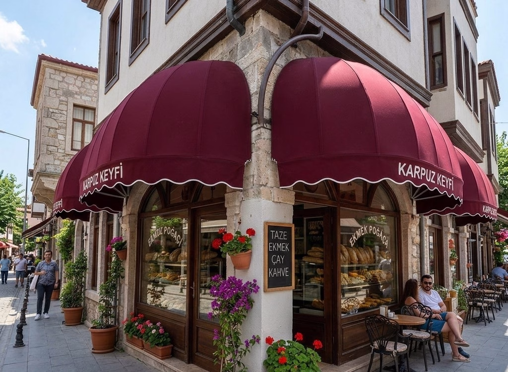 Karpuz Tipi Sabit Tente Dekorluk