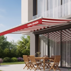 350 cm Genişlik 150 CM Açılım Mafsallı Tente Akrilik Kumaşlı