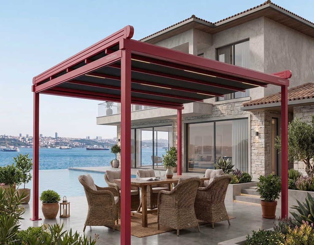 4×3 12 m2 Pergola Tente Sistemi
